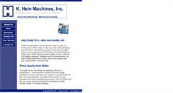 Desktop Screenshot of kheinmachines.com