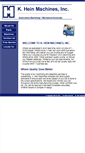 Mobile Screenshot of kheinmachines.com