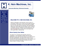 Tablet Screenshot of kheinmachines.com